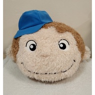 Curious George authentic Sega preloved cushion pillow plush.