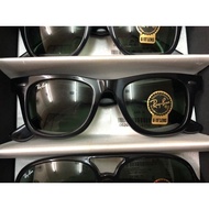 Black Wayfarer Sunglasses G15 Green Lens Vintage Casual Shades