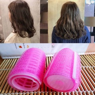 Convenient self-adhesive plastic bangs curler