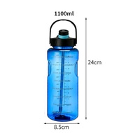 3000ml Reminder Water Bottle with Straw Scale Big Bottle 3Liter Gym Bottle Sport Water Bottles