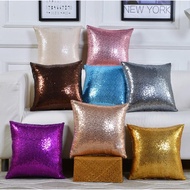Solid Pillow Case Sequins Bling Cushion Cover 30x50/40x40/45x45/50x50/55x55cm Bedding Sofa Home Decorative Pillow Glitter Throw Pillowcase Beautifully Pillowcase Home Textiles