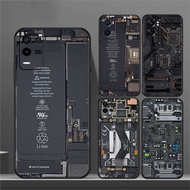 Soft Silicone TPU Phone Case for Realme 2 A5 3 5 6 Pro 5i 5s Q  6I 7 4G 7i 3D Abstract Circuit Board