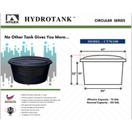 NYLEX  CT 100G  POLY WATER TANK  N70 (47" X 22")  [ CT70/100 ]  CT100G POLY TANGKI HENG SENG