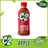 ☑ ◜ ∨ C2 Green Tea Apple Drink 355mL