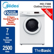 MIDEA 7kg Clothes Dryer with Safe Thermostat Heater Promo (MD-7388, MD7388)