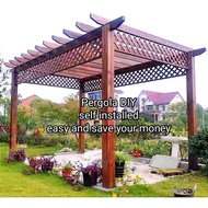 PERGOLA GAZEBO WOOD DIY indoor outdoor garden