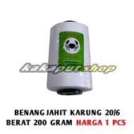 1 PCS Benang Jahit Karung 20/6 200 gram / BENANG JAHIT KARUNG MURAH/BENANG KARUNG/toko alat jahit/ke