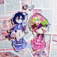 Standee Anime Demon Slayer Sword Kimetsu no Yaiba Mica Model Iguro Obanai Kanroji Mitsuri Study Desk