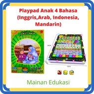 Mainan Edukasi Anak | Ipad Belajar Anak | Playpad Anak 4 Bahasa | Alat Bantu Belajar | Mainan Edukas