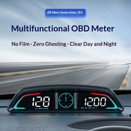 Car HUD HUD HUD Head Display, Car OBD, Speed Alarm, Fuel Consumption, Water Temperature, Time, Altit