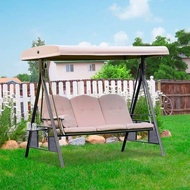 ชิงช้าลานแขวน EHOME 3คนพร้อมหลังคาเอียงแบบปรับได้