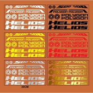Polygon Helios Bicycle Cutting Sticker MTB Sticker 1 set