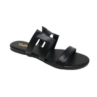 GIMMI Riena Open Toe Sandals - Flat Sandals - Womens Shoes - Metallic Brown - Two Straps - Open Toe 