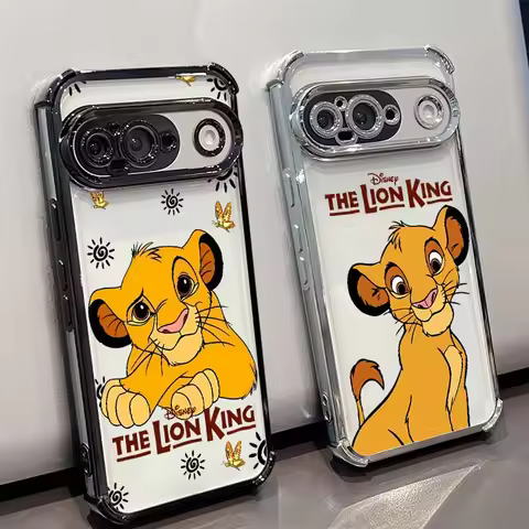 The Lion King Anime Phone Case For Google Pixel 10 9A 9 8A 8 7A 7 Pro XL Plating Drop-proof Transpar