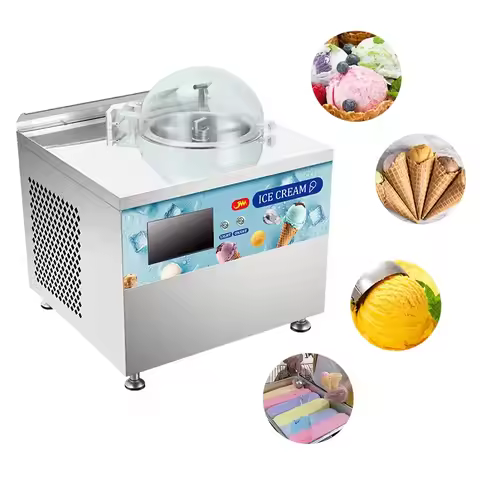 Small Commercial Desktop Made Italian Ice Cream Maker Machine Batch Freezer Gelato Maker Machine