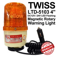 Twiss LTD-5103 DC12V / DC24V Magnetic Rotary Warning Light (Yellow)