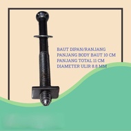 BED BOLT 10 CM LONG DIPAN/, 8.8 MM THREAD DIAMETER