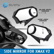 YAMAHA Xmax 300 V2 Side Mirror With Blind Spot Mirror Side Body Mirror Garnish Fully Adjustable