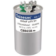Tnisesm 45+5uF 45/5 MFD ±6% 370V/440V AC CBB65B Capacitor Dual Run Circular Start Capacitor for AC M