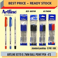 Artline Ball Point Pen 0.7mm (8270 / 4pcs) / Artline Ball Pen / Pen / 0.7mm / Artline Ball Pen / 4 I