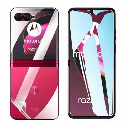 Front Back Clear Soft Hydrogel Film For Motorola Moto Razr Plus 2025 2024 2023 2022 60 50 40 Ultra M