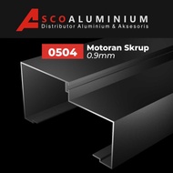 Aluminium Motoran Skrup Profile 0504 kusen 3 inch Alexindo