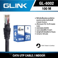 [ 100 เมตร ] GL-6002 สายแลน GLink UTP Cable Cat6 100m/r สายแลน G-LINK รุ่น GL-6002 CAT 6 ยาว 100เมตร