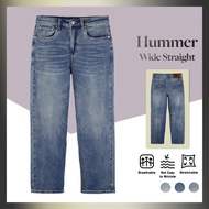 【HUMMER】Seluar Jeans Kembang Panjang Kain Serap Peluh, Kain Anti Kedut, Kain Anjal H0038
