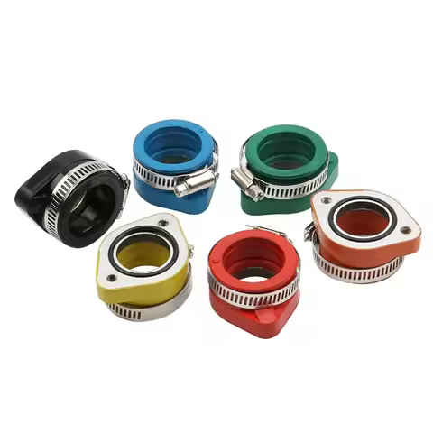 Motorcycle Alconstar- Rubber Carburetor Intake Manifold Flange Adapter Mikuni VM24 26 Koso Keihin PW