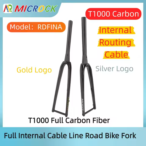 MICROCK T1000 Full Carbon Fiber Road Bike Fork Internal Cable Lines 700Cx32c 100x12mms Disc Brake On