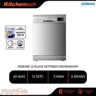 Robam Freestanding Dishwasher 60cm 12 Place Settings W602W 6 Modes 12 Setting W602S BOS024 Pencuci P
