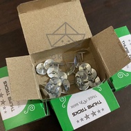Pines Paku Payung Van-Art 1 Box Thumb Tacks Thumbtacks Besi Steel Kuat Pack Pak Alat Peralatan Perle