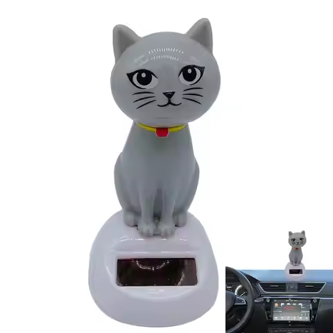 Solar Powered Dancing Cat Cute Solar Powered Swinging Cat Dashboard Decoration Animated Swing Cat De