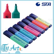 ●Tongyang Art Online Shopping Star STA Slanted Highlighter Hand-Painted Graffiti Office Student Note