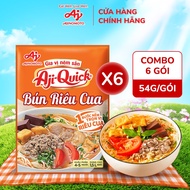 Combo of 6 Aji-Quick Pre-Seasoned Seasoning Packs Crab Vermicelli 54g/Pack