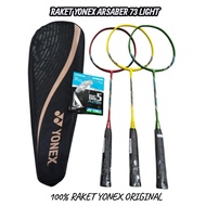 YONEX ARSABER 73 LIGHT BADMINTON RACKET 100% ORIGINAL PREE STRINGS AND ORIGINAL BAG