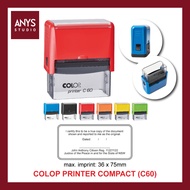 [Custom Made] (C60) COLOP Printer Line Compact Printer C60 Self-Inking Stamp