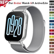(Reay stock)Milanese Strap for Xiaomi Redmi Watch 5 3 Active strap for Redmi Watch 5 3Lite Magnetic 