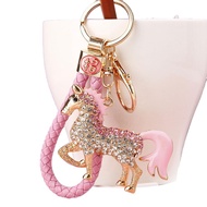 Lucky Pony Keychain With Sparkling Rhinestone, Sparkling Zodiac Horse Charm For Car Keys & Bag, A2g6