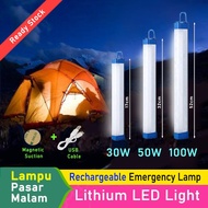 LED Rechargeable Night market Lamp 30w50w100w❤️❤️Multi-Function Lithium Tube Light