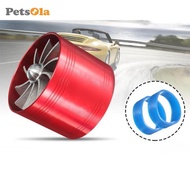 [PETSOLA] 64.5mm x 50mm Air Intake Turbo Charger Fuel Supercharger Saver Fan Aluminum