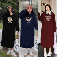 [Customers >1m58] Straight dress, straight dress, long-sleeved hoodless maternity dress made of weld