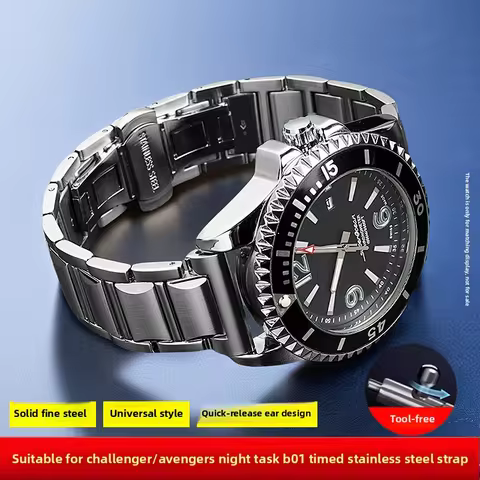 For Breitling Avengers Night Mission B01 timing series stainless steel watch strip for men 22mm Brac