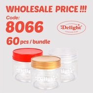 🔥Wholesales🔥[SP8066 x 60Pcs]H93 x W101mm PET jar bottle plastic container biscuit jar biskut contain
