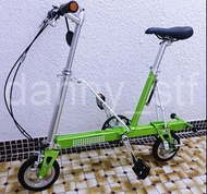 性價比之選👍🏻新款 CarryMe Carry Me SD 行貨 臺灣 Pacific 新款 單速 綠色摺合單車 Mini Folding Bike 加送全新Limar 520頭盔和Fila護膝