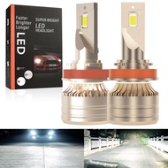 H4 H11 LED Headlight Light Bulb 9005 9006 9012 H1 H3 H4 H7 A Pair 6500K Brightest Plug And Play 2 PC