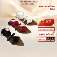 CROSS-KNITTED SANDAL WITH COTTON (SD9-6CM) POINTED TOE TO FEET