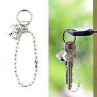 san* Stylish Keyring Charm for Mobile Phones Bowknot Heart Pendant Keychain Ornament