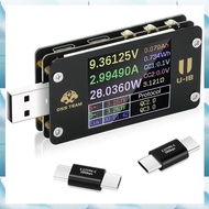 [G V W E] USB Multimeter USB C Power Mester Tester USB-C Testers DC 4-25V 6.5A 1.77-Inch Multi-Funct