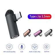 Digital Dac Usb C 3.5mm Jack Adapter fon kepala jenis C penukar Audio untuk Pixel 8 Oneplus Samsung 